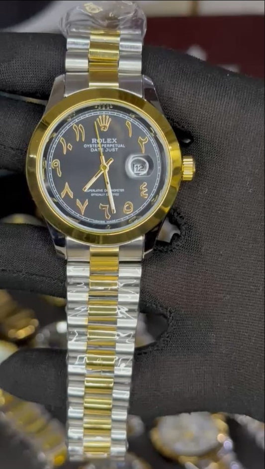 Rolex Arabic Dual-Tone Chain